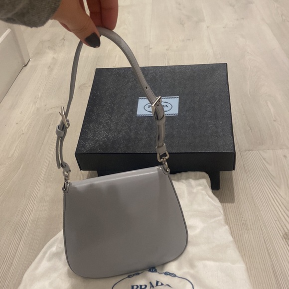 Prada Cleo Brushed Grey Leather - Picture 4 of 6